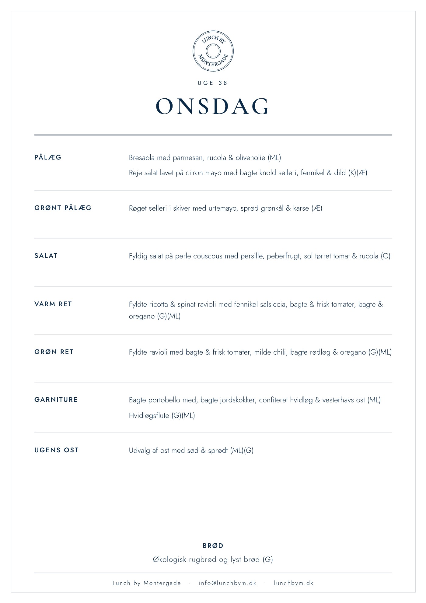 Ugens menu, side 3